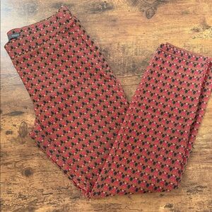 The Limited Women's Red and Black Geometric Cropped Pants